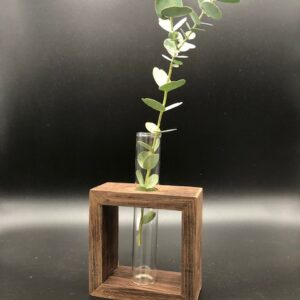idee de decoration de table vase tube à essai minimaliste fait main en bois made in france
